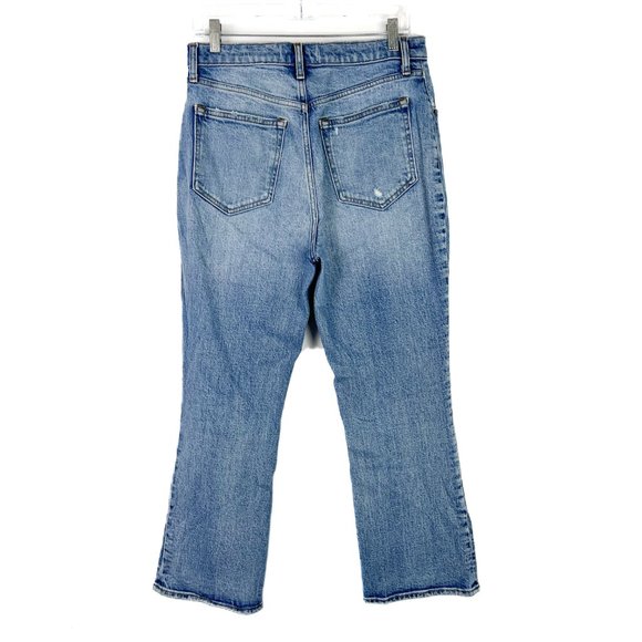 Abercrombie & Fitch The Kick Flare Ultra High Rise Jeans Size 29 8 EUC T2509 - Picture 7 of 10